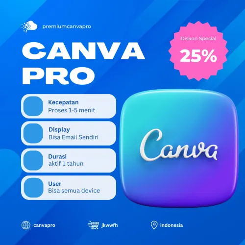 Akun Canva pro 1 tahun Rp 45 ribu